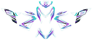 Kit déco 50cc Yamaha Aerox / MBK Nitro 2013-2019 Lys | autocollants moto | personnalisation 50cc | armysctv