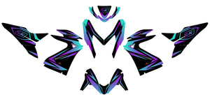 Kit déco 50cc Yamaha Aerox / MBK Nitro 2013-2019 Lys | autocollants moto | personnalisation 50cc | armysctv