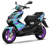 50cc Graphics kit Yamaha Aerox / MBK Nitro 2013-2019 MX Sky | motorcycle stickers | 50cc customization | armysctv
