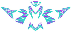 Kit déco 50cc Yamaha Aerox / MBK Nitro 2013-2019 MX Sky | autocollants moto | personnalisation 50cc | armysctv