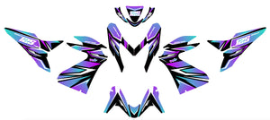 Kit déco 50cc Yamaha Aerox / MBK Nitro 2013-2019 MX Sky | autocollants moto | personnalisation 50cc | armysctv