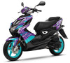 50cc Graphics kit Yamaha Aerox / MBK Nitro 2013-2019 Ninesky | motorcycle stickers | 50cc customization | armysctv