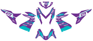 Kit déco 50cc Yamaha Aerox / MBK Nitro 2013-2019 Ninesky | autocollants moto | personnalisation 50cc | armysctv