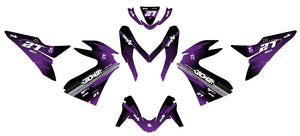 Kit déco 50cc Yamaha Aerox / MBK Nitro 2013-2019 Septième | autocollants moto | personnalisation 50cc | armysctv