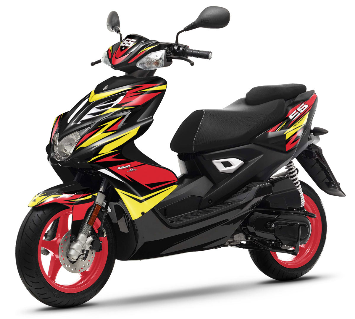 Kit déco 50cc Yamaha Aerox / MBK Nitro 2013-2019 Stream | autocollants moto | personnalisation 50cc | armysctv