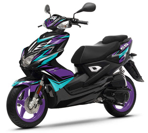 Kit déco 50cc Yamaha Aerox / MBK Nitro 2013-2019 Stream | autocollants moto | personnalisation 50cc | armysctv