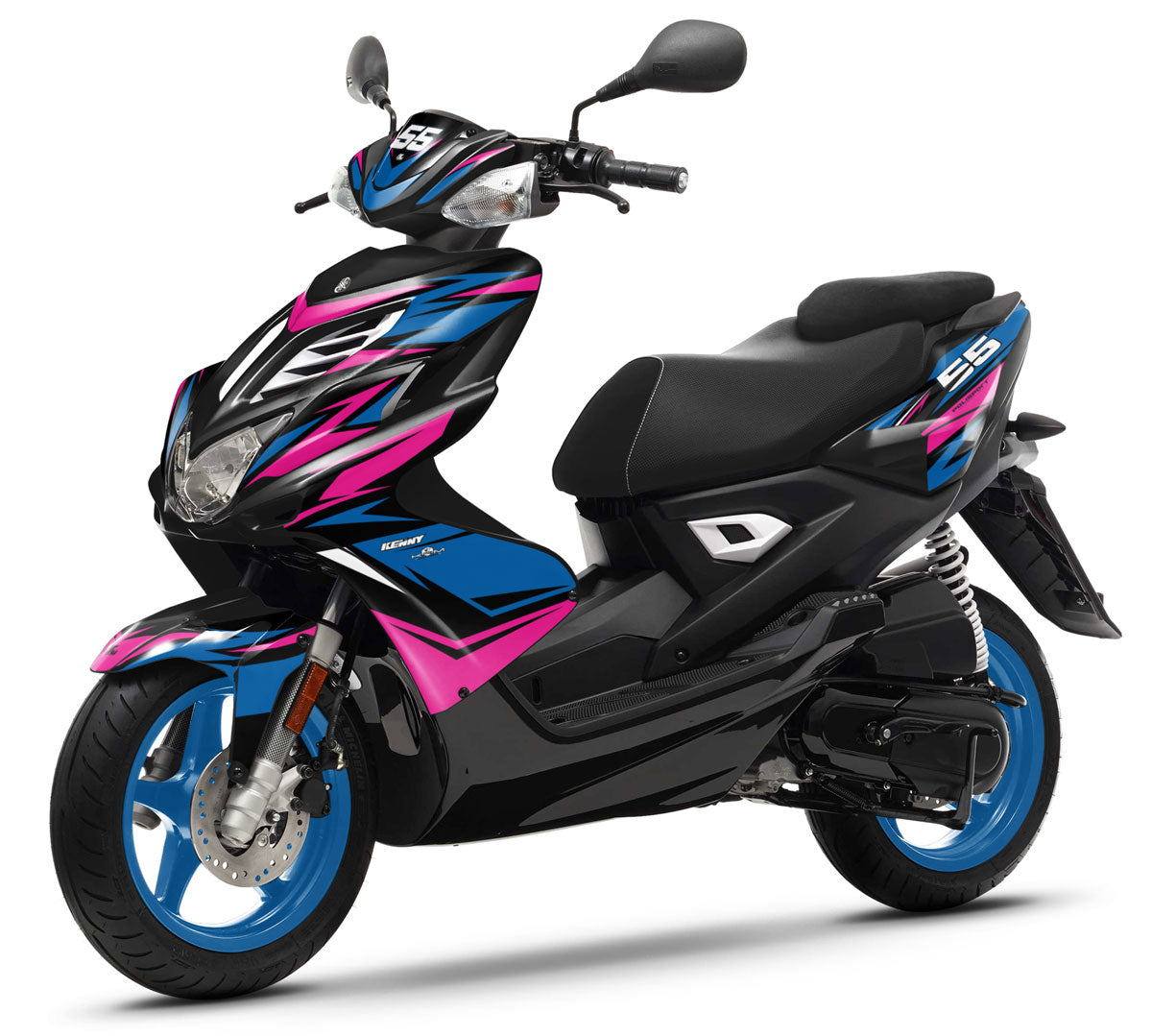 Kit déco 50cc Yamaha Aerox / MBK Nitro 2013-2019 Stream | autocollants moto | personnalisation 50cc | armysctv