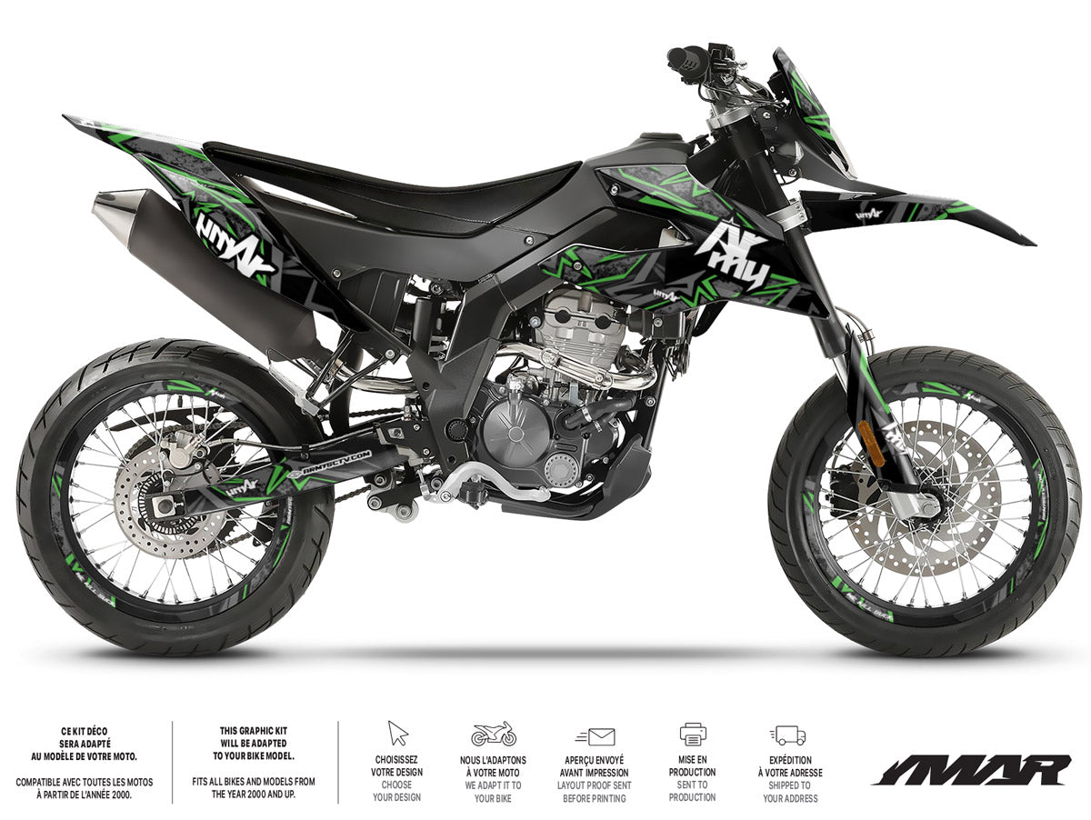 Kit déco moto 125cc Redrum- Compatible avec Aprilia SX/RX 2018-2023