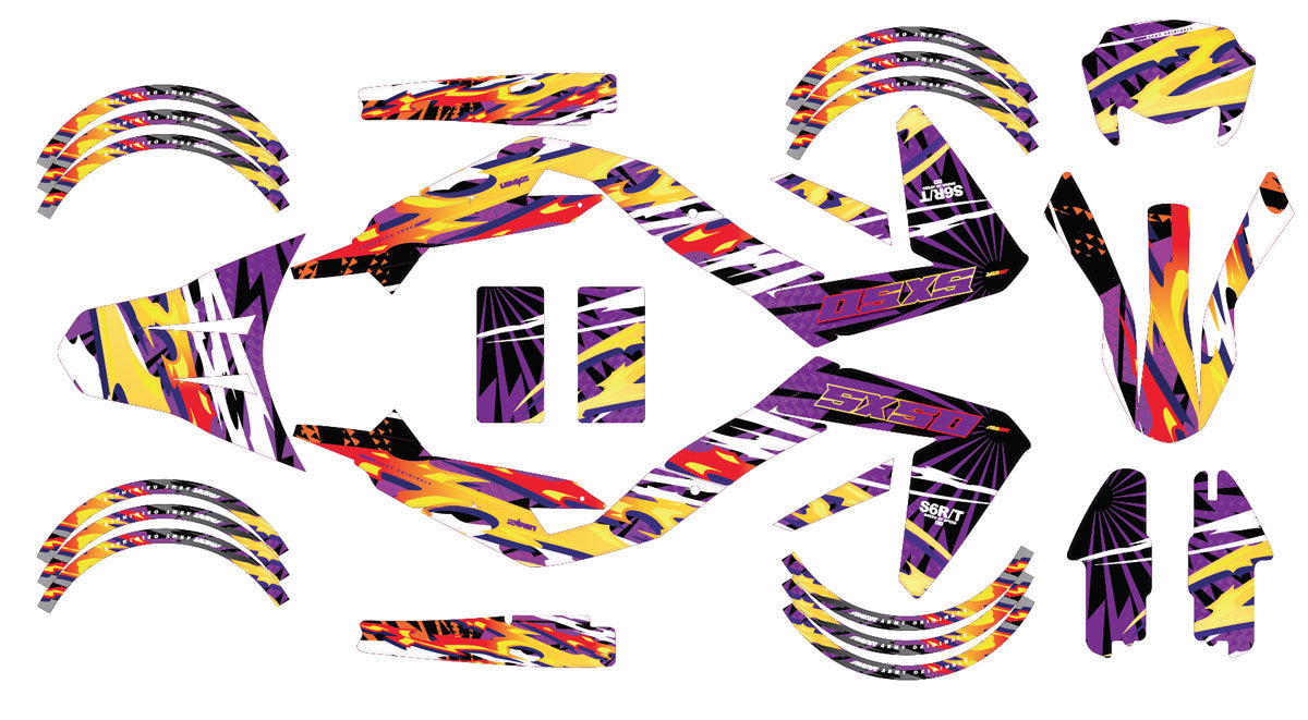 Kit pegatinas 50cc Cali Gelato - Compatible con Aprilia SX/RX 2006-2017