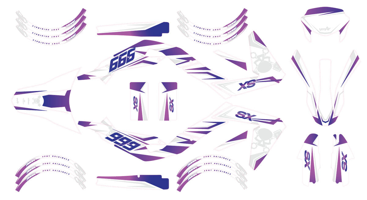 Kit pegatinas 50cc Cold - Compatible con Aprilia SX/RX 2006-2017