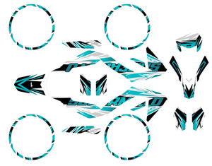 Kit déco Aprilia 50 SX 2006-2017 Courtesy | autocollants moto | personnalisation 50cc | armysctv