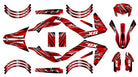 50cc Graphics kit Cutvector - Compatible with Aprilia SX/RX 2006-2017, red and black vinyl stickers for motorcycle.
