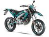 50cc Graphics kit Cutvector - Compatible with Aprilia SX/RX 2006-2017 on supermoto motorcycle with modern design.