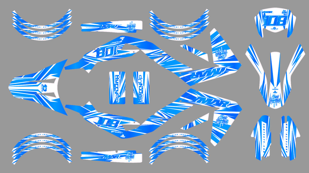 Kit déco 50cc Electrify - Compatible avec Aprilia SX/RX 2006-2017