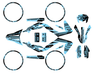 Kit déco Aprilia 50 SX 2006-2017 Greenline | autocollants moto | personnalisation 50cc | armysctv