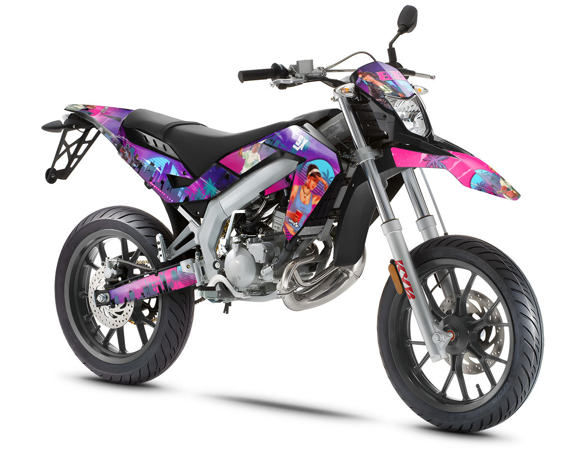 Kit déco 50cc Vice city - Compatible avec Aprilia SX/RX 2006-2017
