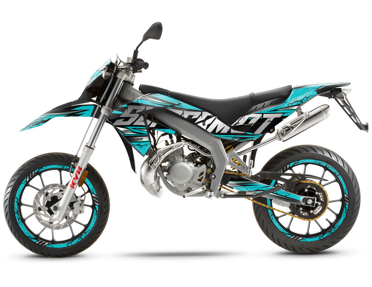 Aprilia 50 SX 2006-2017 Graphics kit Illuzion | motorcycle stickers | 50cc customization | armysctv