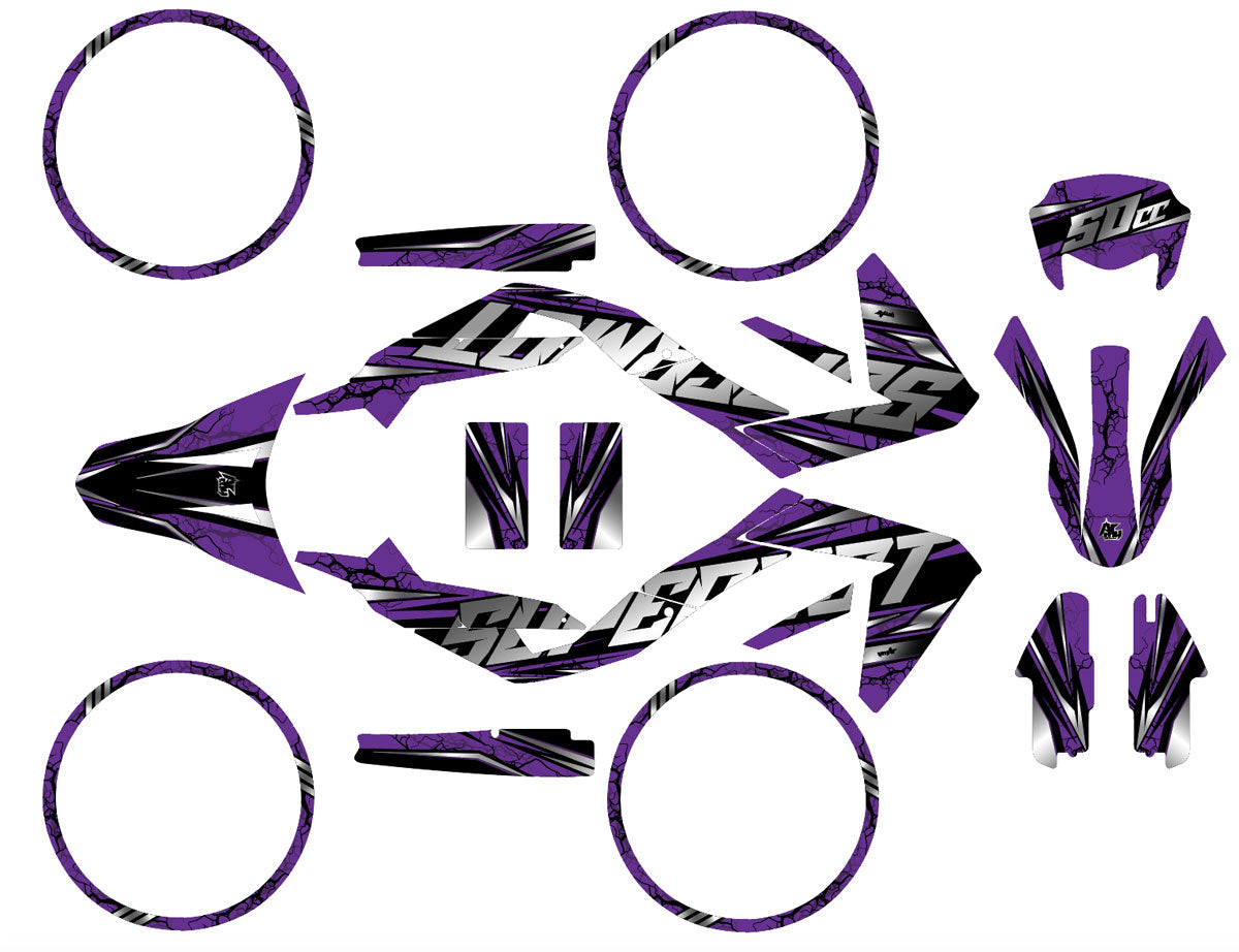 Aprilia 50 SX 2006-2017 Graphics kit Illuzion | motorcycle stickers | 50cc customization | armysctv