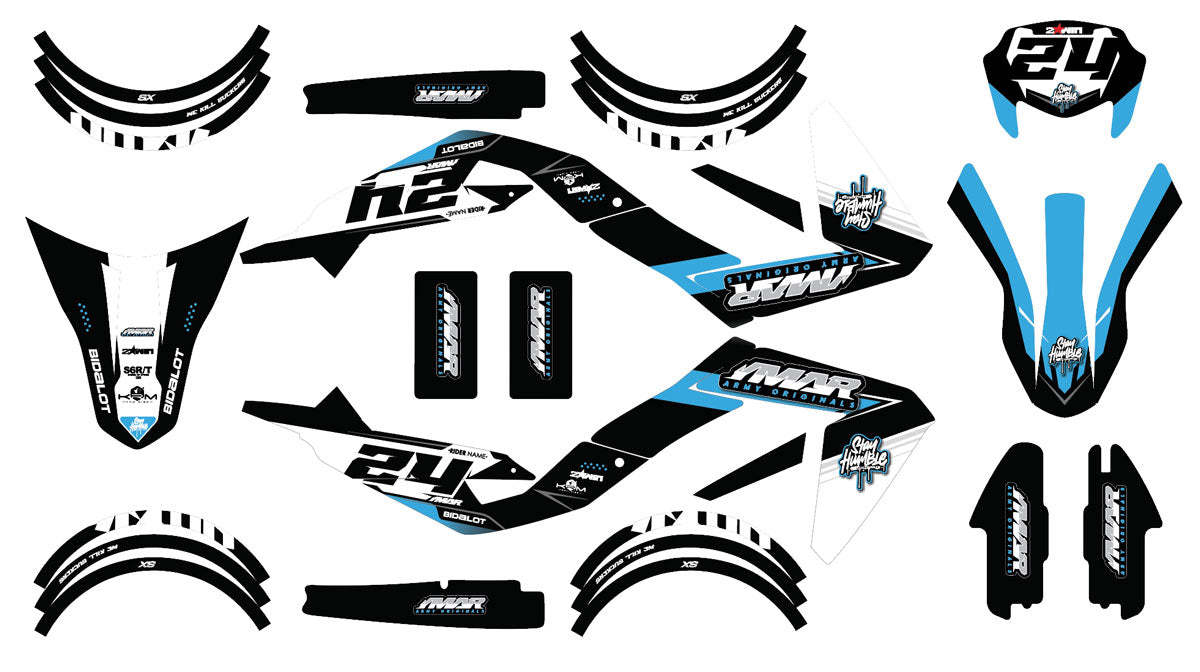 Kit pegatinas 50cc Madness - Compatible con Aprilia SX/RX 2006-2017