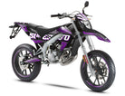 50cc Graphics kit Magix - Compatible with Aprilia SX/RX 2006-2017 on modern supermoto motorcycle.