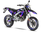 50cc Graphics kit Message Star - Compatible with Aprilia SX/RX 2006-2017 on supermoto motorcycles with modern design.