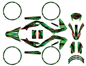 Kit déco Aprilia 50 SX 2006-2017 Metal Style | autocollants moto | personnalisation 50cc | armysctv