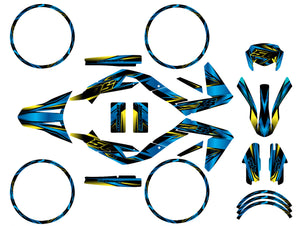 Kit déco Aprilia 50 SX 2006-2017 Metal Style | autocollants moto | personnalisation 50cc | armysctv