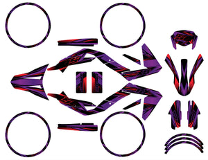 Kit déco Aprilia 50 SX 2006-2017 Metal Style | autocollants moto | personnalisation 50cc | armysctv