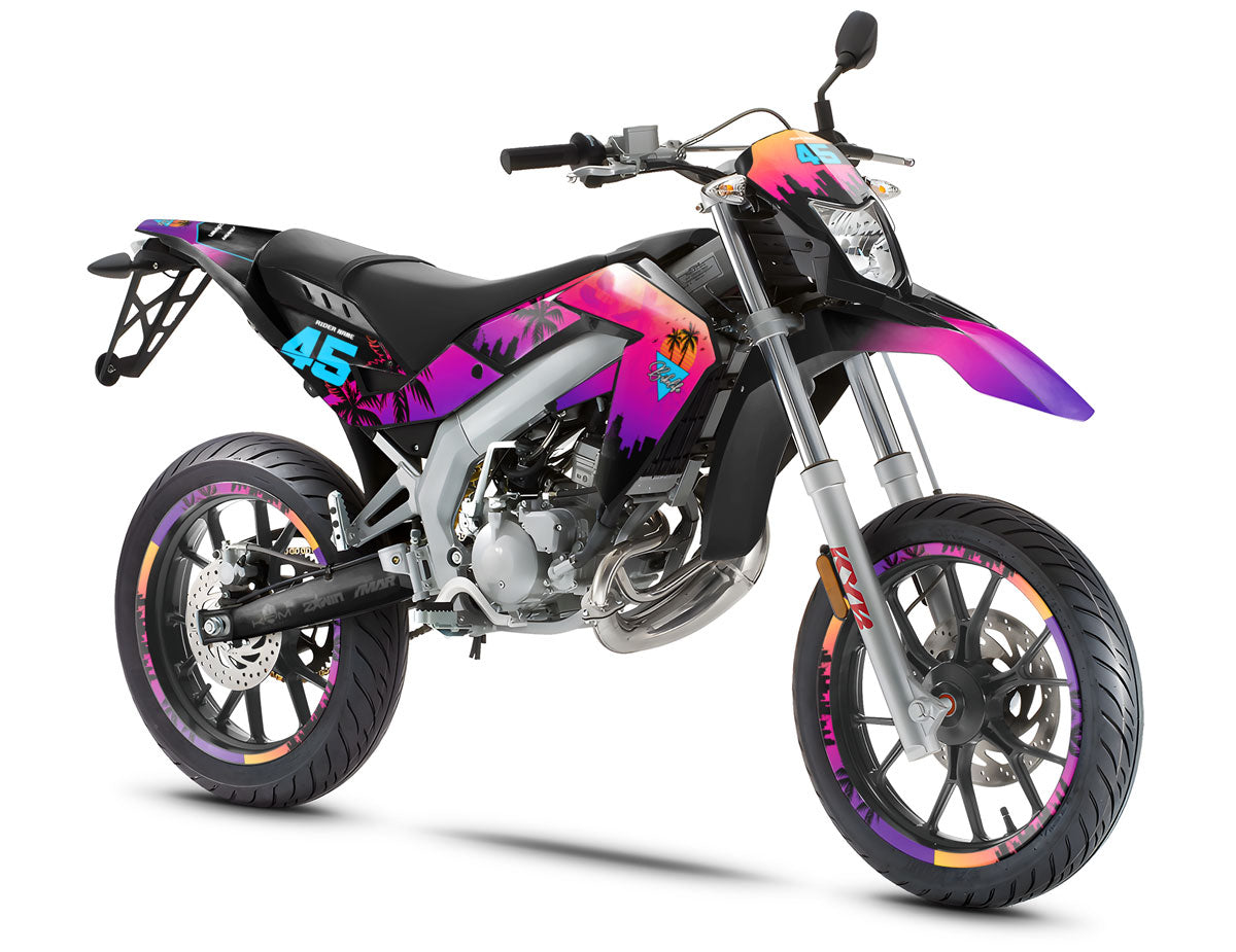 Kit pegatinas 50cc Miami - Compatible con Aprilia SX/RX 2006-2017