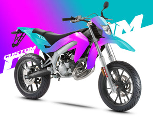 Kit déco 100% perso Aprilia 50cc SX/RX 2006-2017 | autocollants moto | personnalisation 50cc | armysctv