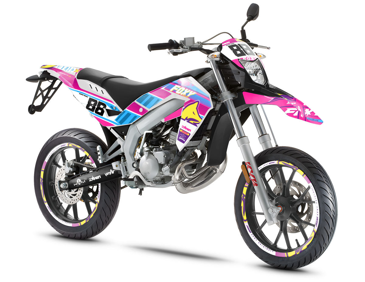Kit pegatinas 50cc Pink Fox - Compatible con Aprilia SX/RX 2006-2017