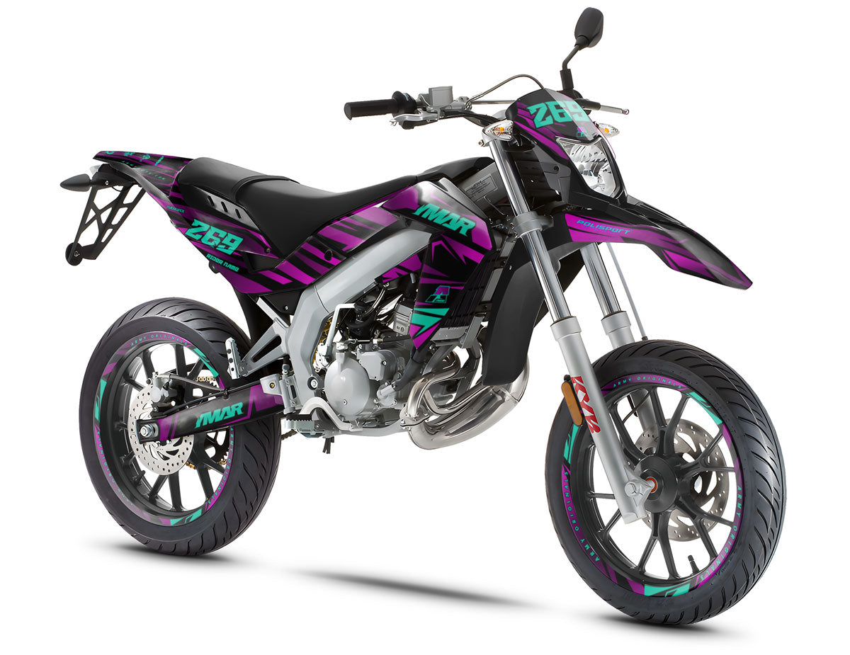 Kit déco 50cc Purplerain - Compatible avec Aprilia SX/RX 2006-2017