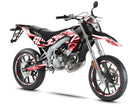 Kit pegatinas 50cc Shaker - Compatible con Aprilia SX/RX 2006-2017 para moto deportiva, diseño dinámico y colorido.