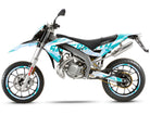 Kit pegatinas 50cc Superlight - Compatible con Aprilia SX/RX 2006-2017 en moto ligera con adhesivos gráficos.