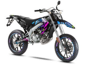 Kit déco Aprilia 50 SX 2006-2017 Swirl | autocollants moto | personnalisation 50cc | armysctv