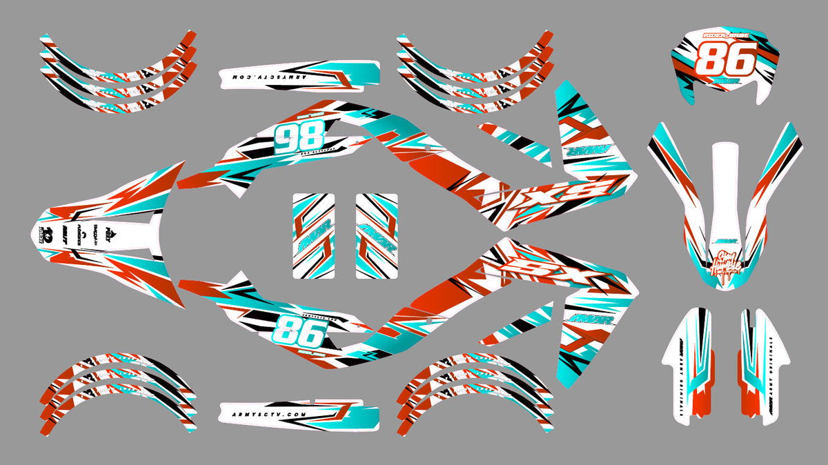 Kit déco 50cc Tacker - Compatible avec Aprilia SX/RX 2006-2017