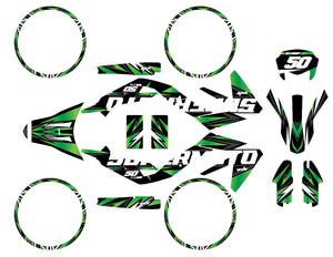 Kit déco Aprilia 50 SX 2006-2017 Vision | autocollants moto | personnalisation 50cc | armysctv