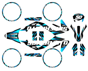 Kit déco Aprilia 50 SX 2006-2017 Vision | autocollants moto | personnalisation 50cc | armysctv