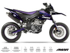125cc Motorcycle Graphics Kit Gold and Platinum - Compatible with Aprilia SX/RX 2018-2023 on YMAR 2023 model motorcycle