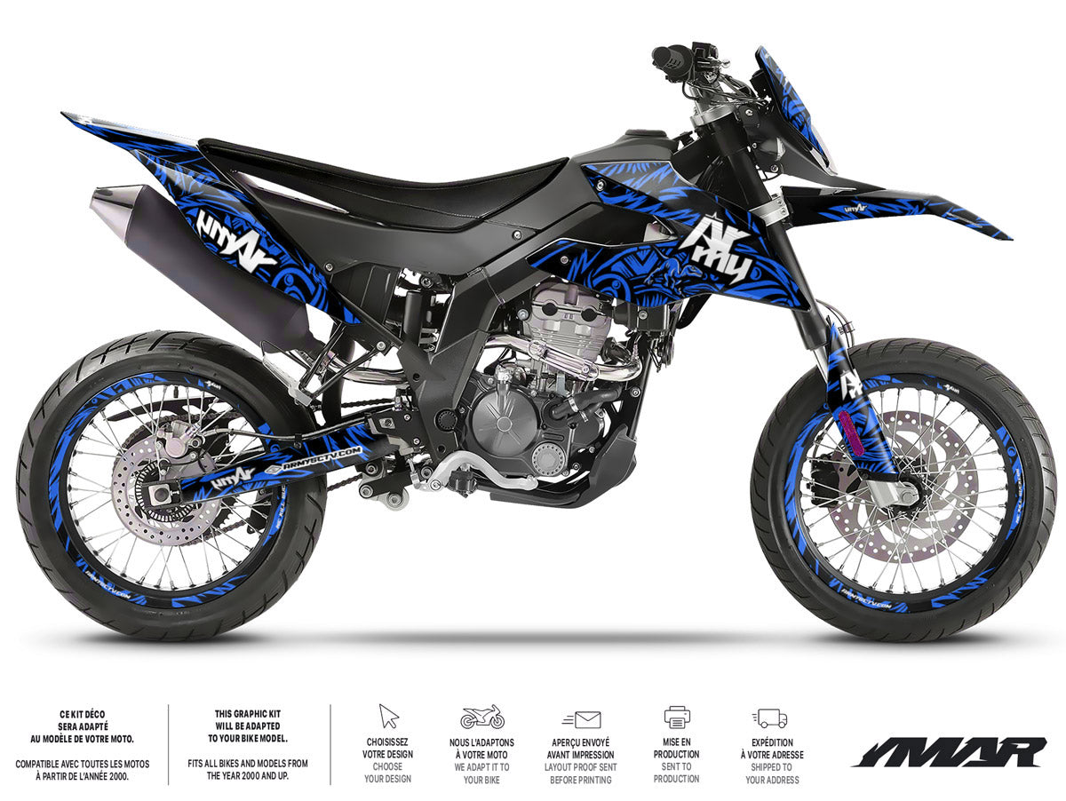 Kit déco moto 125cc Feather - Compatible avec Aprilia SX/RX 2018-2023