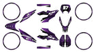 Kit déco moto 125cc Redfast - Compatible avec Aprilia SX/RX 2018-2023 design purple graphics and stickers set