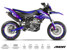 125cc Skyrider motorcycle graphics kit - Compatible with Aprilia SX/RX 2018-2023 on supermoto with dynamic design.