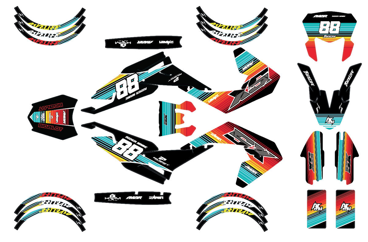 Dekor kit Aprilia SX 50cc 2018-2025 Army Bikelife