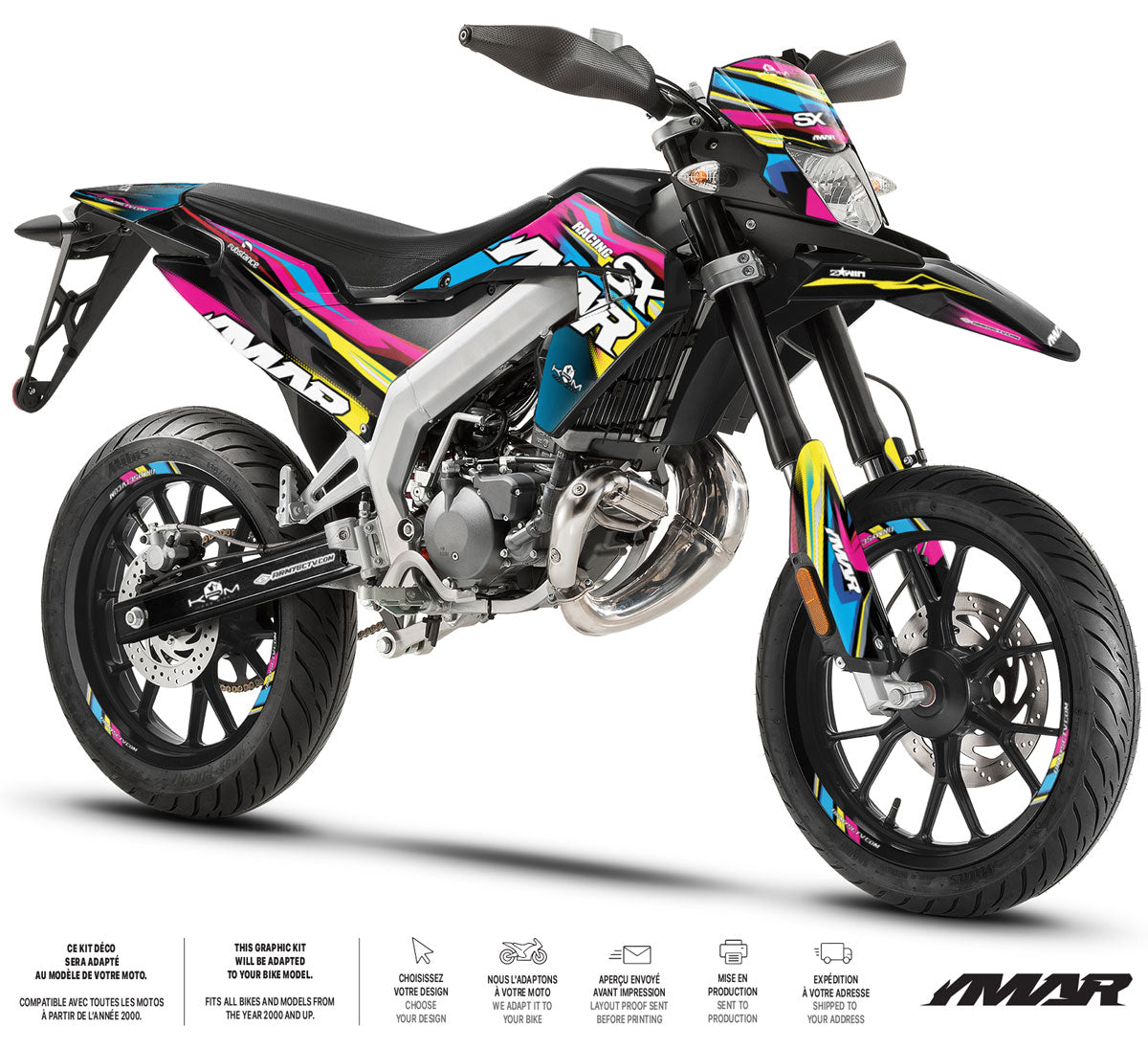 Dekor kit Aprilia SX 50cc Army CMYK