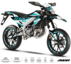 Deko-sett motorsykkel 50cc Courtesy - Kompatibel med Aprilia SX/RX 2018-2025