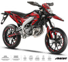 Kit pegatinas moto 50cc Cutvector - Compatible con Aprilia SX/RX 2018-2025 para una moto supermotard con diseño moderno y estético.