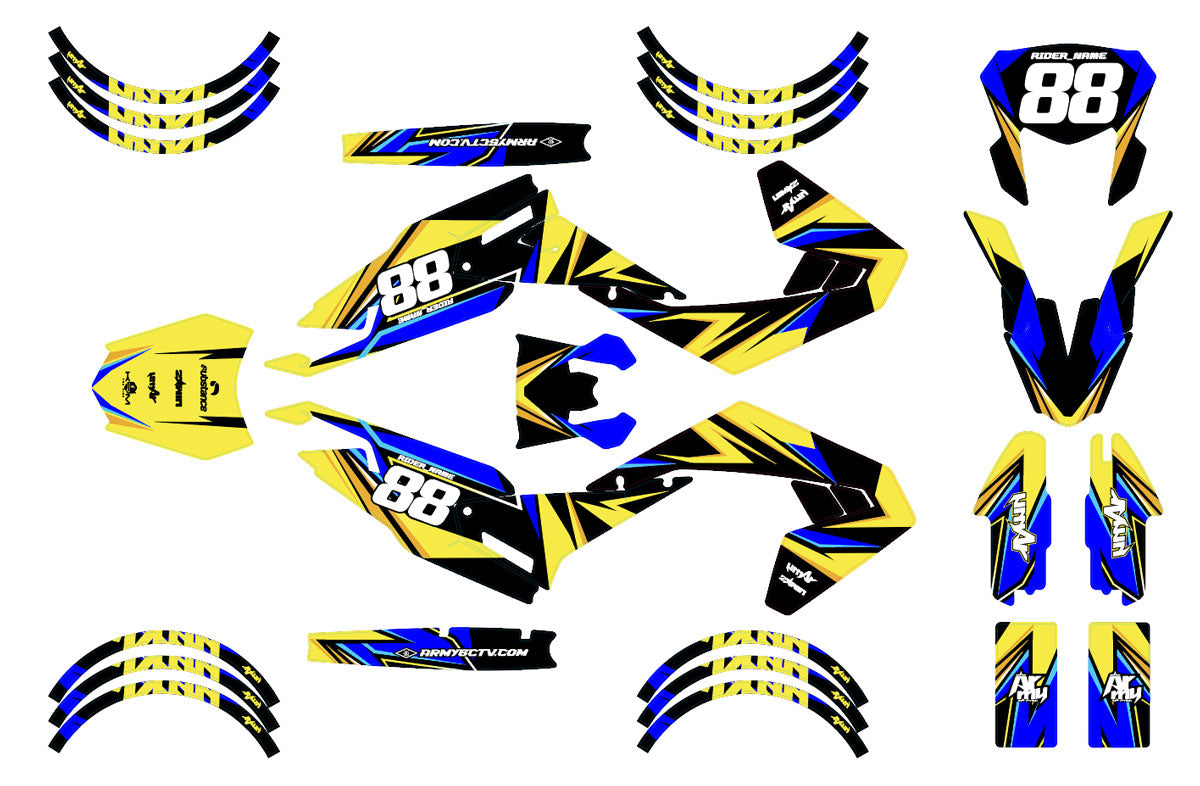 Dekor kit Motorrad 50cc Finder - Kompatibel mit Aprilia SX/RX 2018-2025