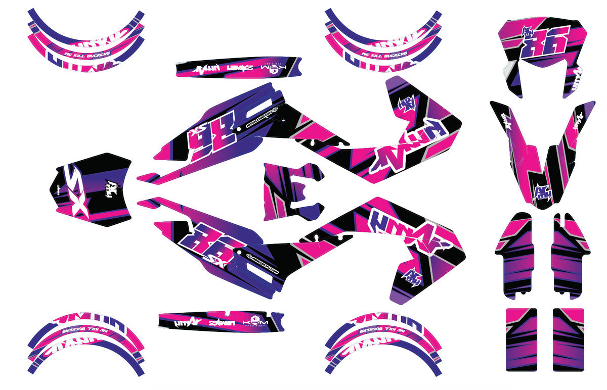 Dekor kit Aprilia SX 50cc 2018-2025 Army Hind