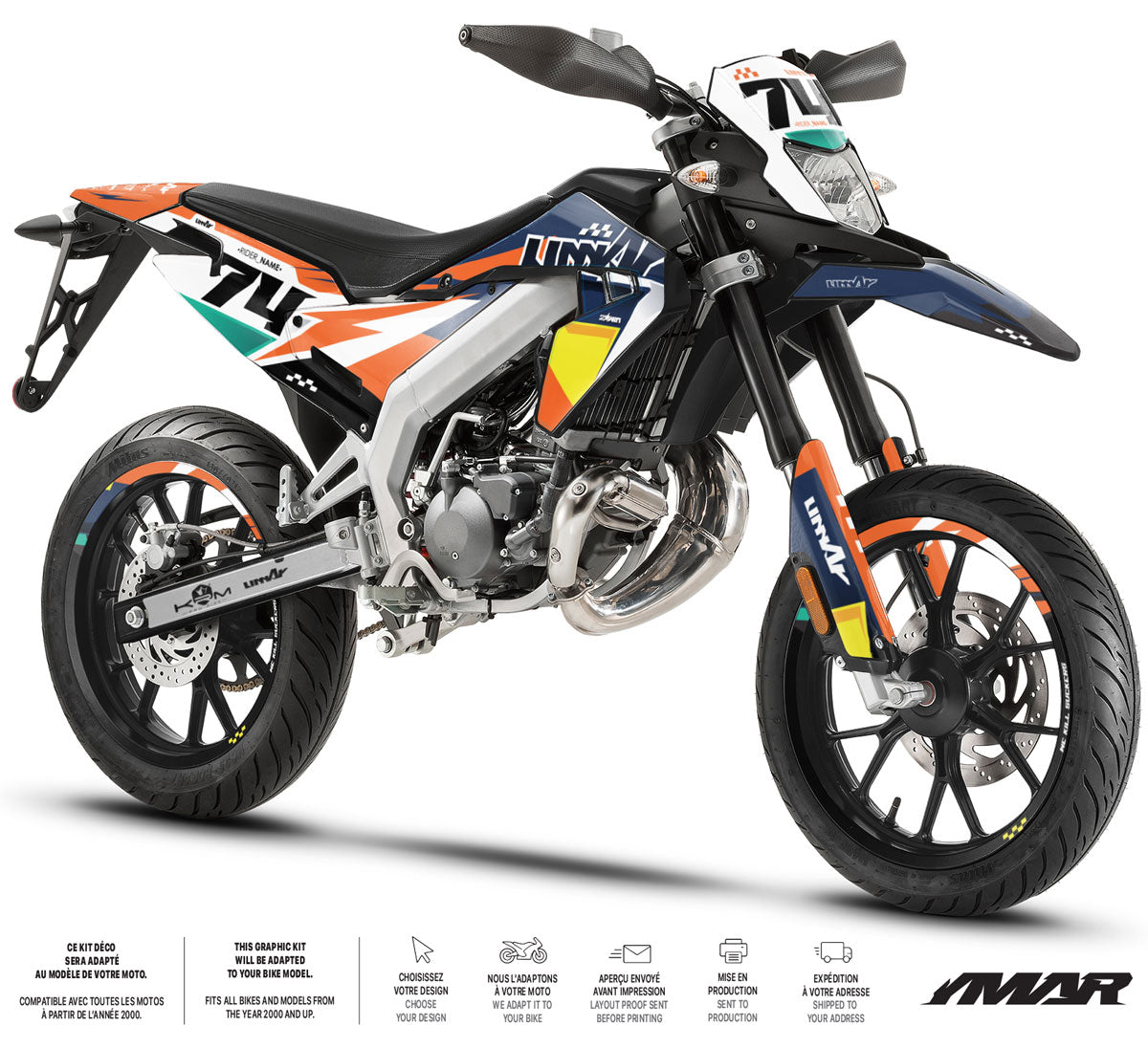 Dekor kit Aprilia SX 50cc 2018-2025 K-Style