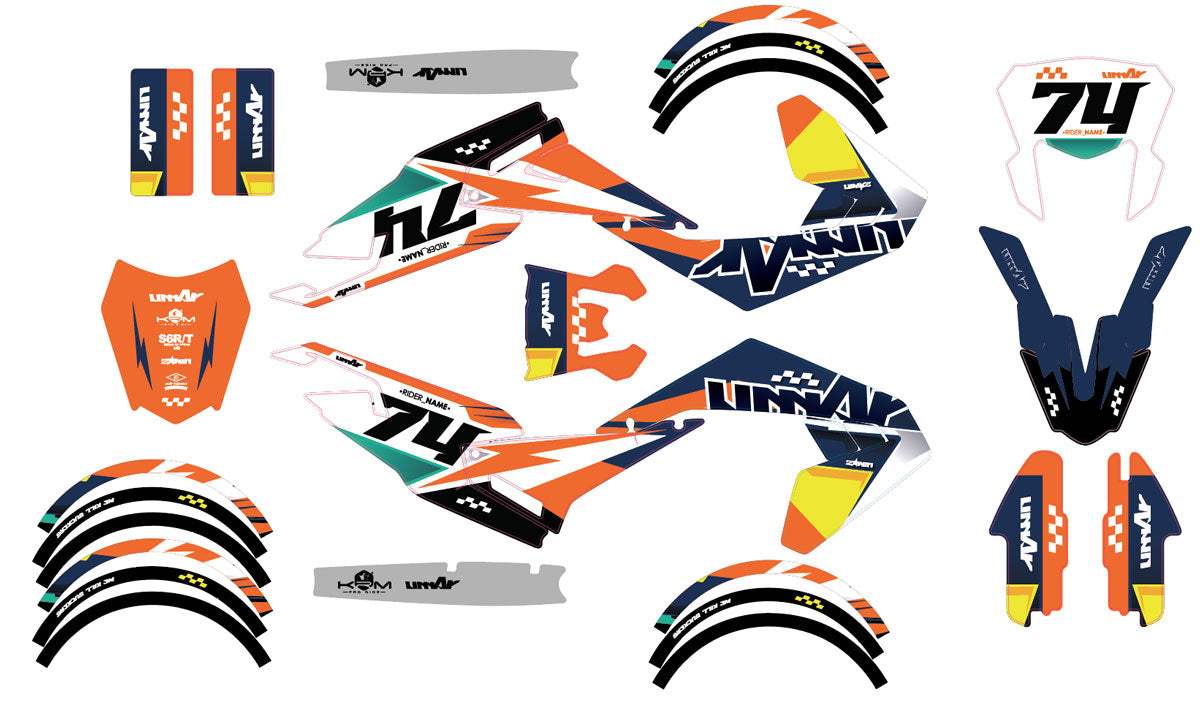 Dekor kit Aprilia SX 50cc 2018-2025 K-Style